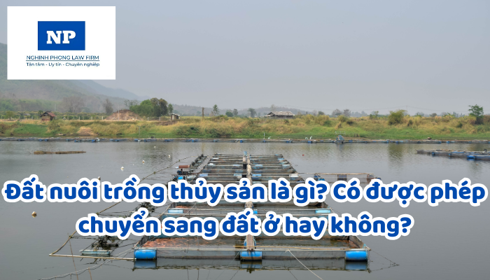 Đất nuôi trồng thủy sản là gì? Có được phép chuyển sang đất ở hay không?