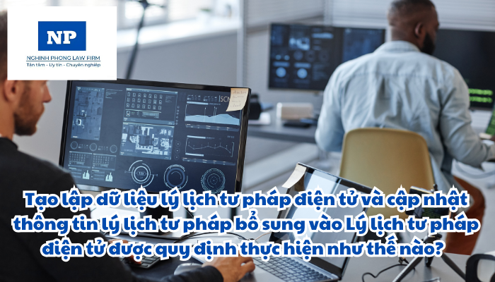 Tạo lập dữ liệu lý lịch tư pháp điện tử và cập nhật thông tin lý lịch tư pháp bổ sung vào Lý lịch tư pháp điện tử được quy định thực hiện như thế nào?