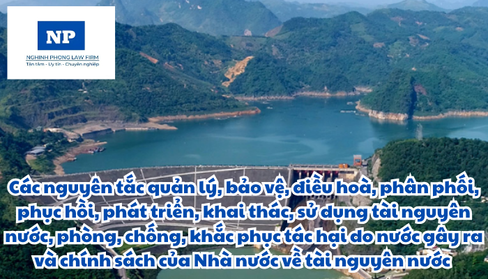 Nước là gì? Tài nguyên nước bao gồm những loại nào? Nguyên tắc quản lý, bảo vệ, điều hoà, phân phối, phục hồi, phát triển, khai thác, sử dụng tài nguyên nước, phòng, chống, khắc phục tác hại do nước gây ra và chính sách của Nhà nước về tài nguyên nước được quy định như thế nào?