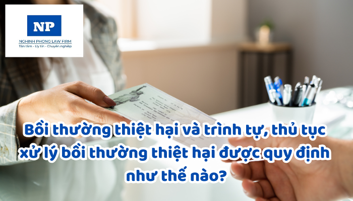 Bồi thường thiệt hại và trình tự, thủ tục xử lý bồi thường thiệt hại được quy định như thế nào?