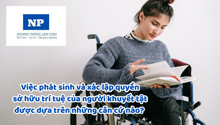 Việc phát sinh và xác lập quyền sở hữu trí tuệ của người khuyết tật được dựa trên những căn cứ nào?