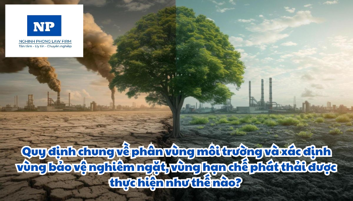 Quy định chung về phân vùng môi trường và xác định vùng bảo vệ nghiêm ngặt, vùng hạn chế phát thải được thực hiện như thế nào?