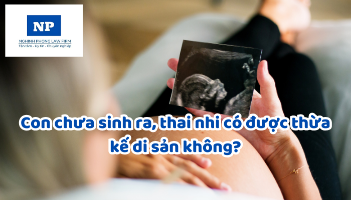 Con chưa sinh ra, thai nhi có được thừa kế di sản không?