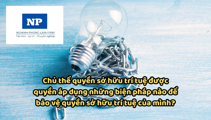 Chủ thể quyền sở hữu trí tuệ được quyền áp dụng những biện pháp nào để bảo vệ quyền sở hữu trí tuệ của mình?