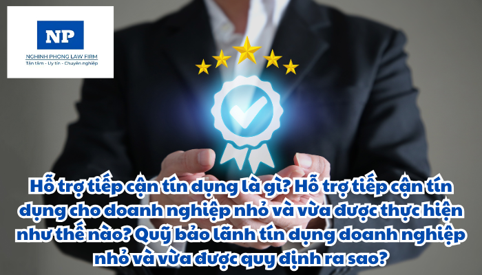 Hỗ trợ tiếp cận tín dụng là gì? Hỗ trợ tiếp cận tín dụng cho doanh nghiệp nhỏ và vừa được thực hiện như thế nào? Quỹ bảo lãnh tín dụng doanh nghiệp nhỏ và vừa được quy định ra sao?