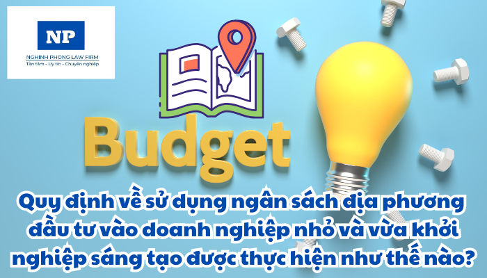 Quy định về sử dụng ngân sách địa phương đầu tư vào doanh nghiệp nhỏ và vừa khởi nghiệp sáng tạo được thực hiện như thế nào?
