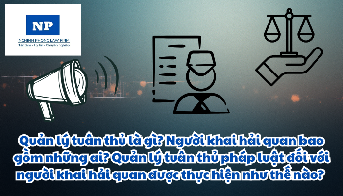 Quản lý tuân thủ là gì? Người khai hải quan bao gồm những ai? Quản lý tuân thủ pháp luật đối với người khai hải quan được thực hiện như thế nào?