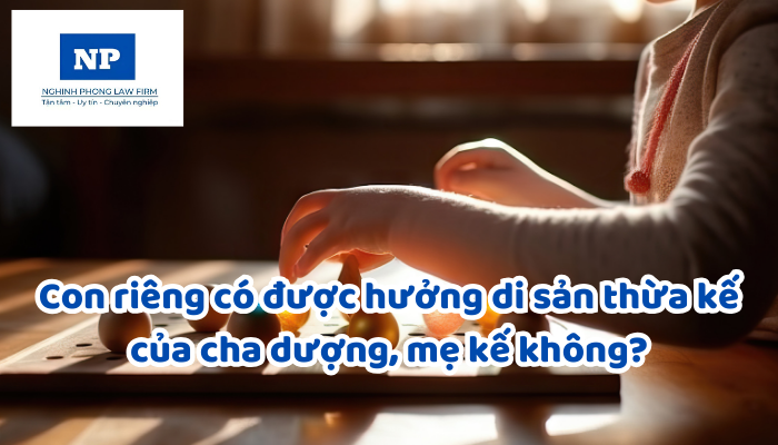 Con riêng có được hưởng di sản thừa kế của cha dượng, mẹ kế không?