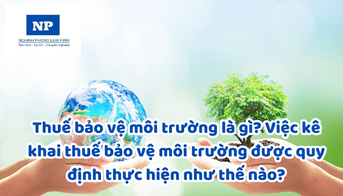 Thuế bảo vệ môi trường là gì? Việc kê khai thuế bảo vệ môi trường được quy định thực hiện như thế nào?