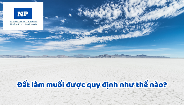 Đất làm muối được quy định như thế nào?