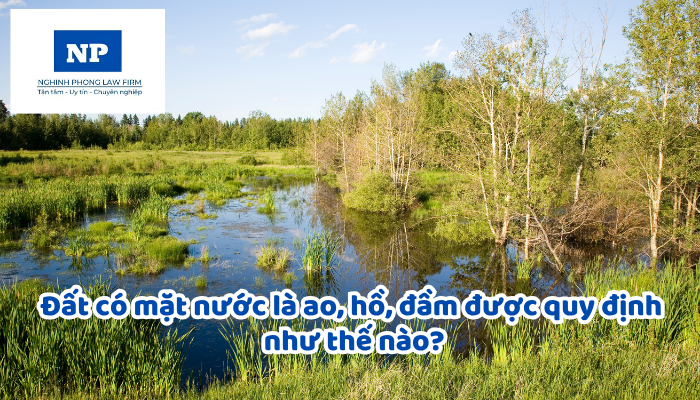 Đất có mặt nước là ao, hồ, đầm được quy định như thế nào?