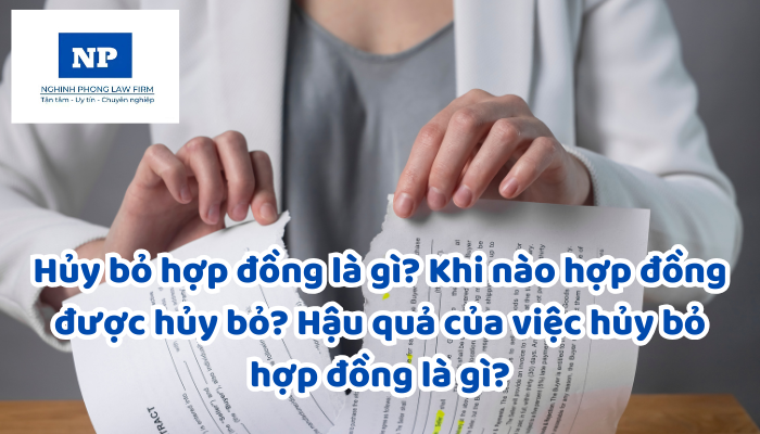 Hủy bỏ hợp đồng là gì? Khi nào hợp đồng được hủy bỏ? Hậu quả của việc hủy bỏ hợp đồng là gì?