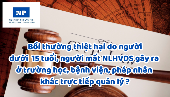 Thế nào là người dưới mười lăm tuổi, người mất năng lực hành vi dân sự? Bồi thường thiệt hại do người dưới mười lăm tuổi, người mất năng lực hành vi dân sự gây ra trong thời gian trường học, bệnh viện, pháp nhân khác trực tiếp quản lý được quy định như thế nào?