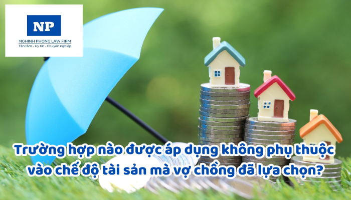 Trường hợp nào được áp dụng không phụ thuộc vào chế độ tài sản mà vợ chồng đã lựa chọn?